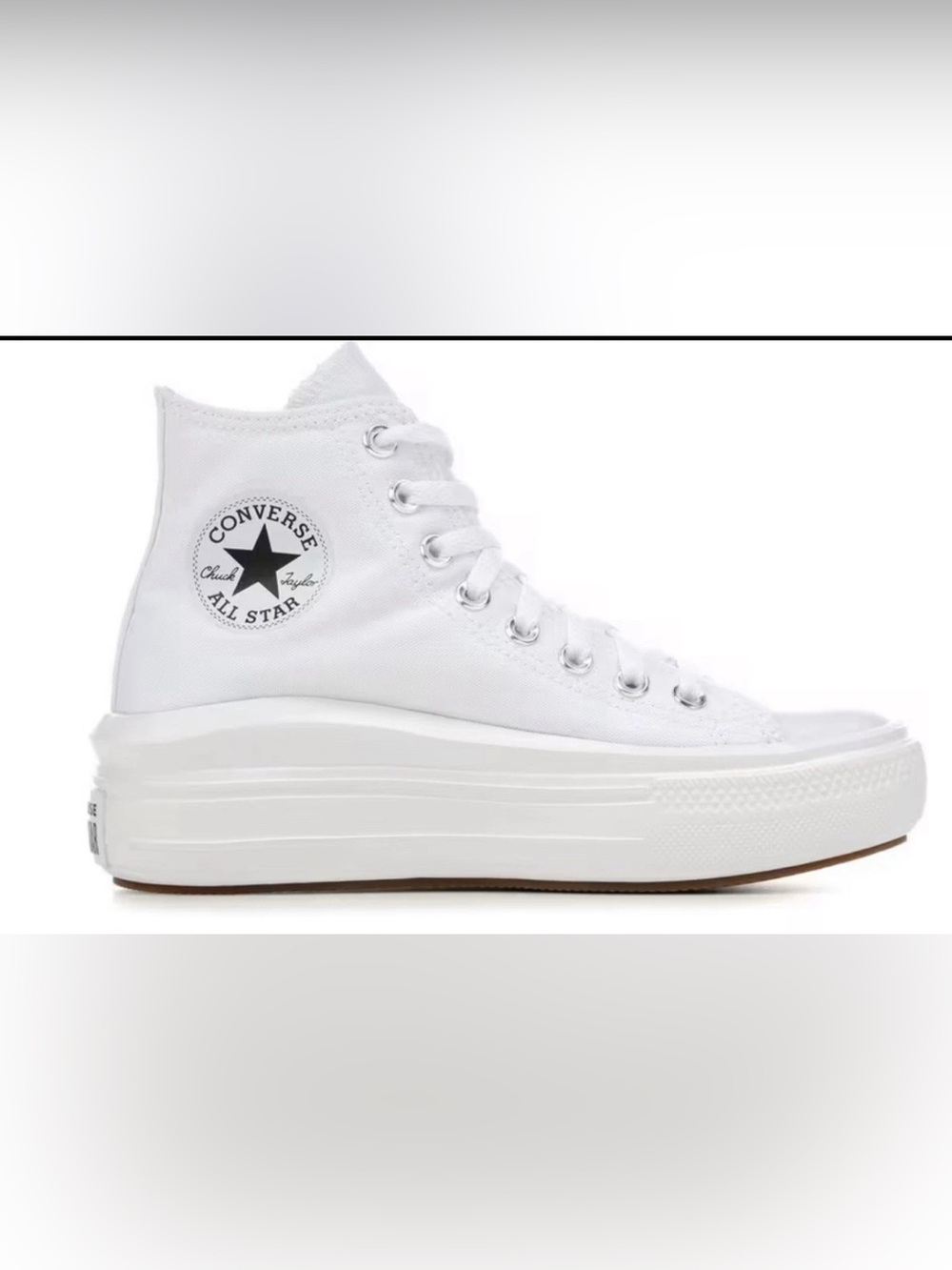 Converse High Top Platform Sneakers - White